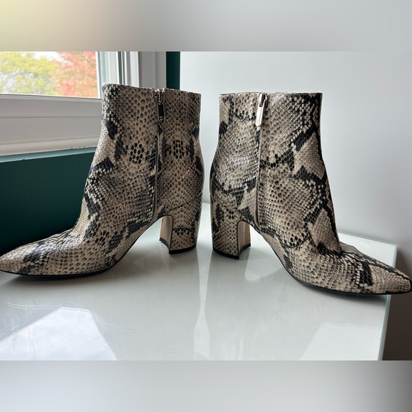 Sam Edelman Hilty Ankle Boots Snakeskin Size 6.5 - Picture 6 of 7